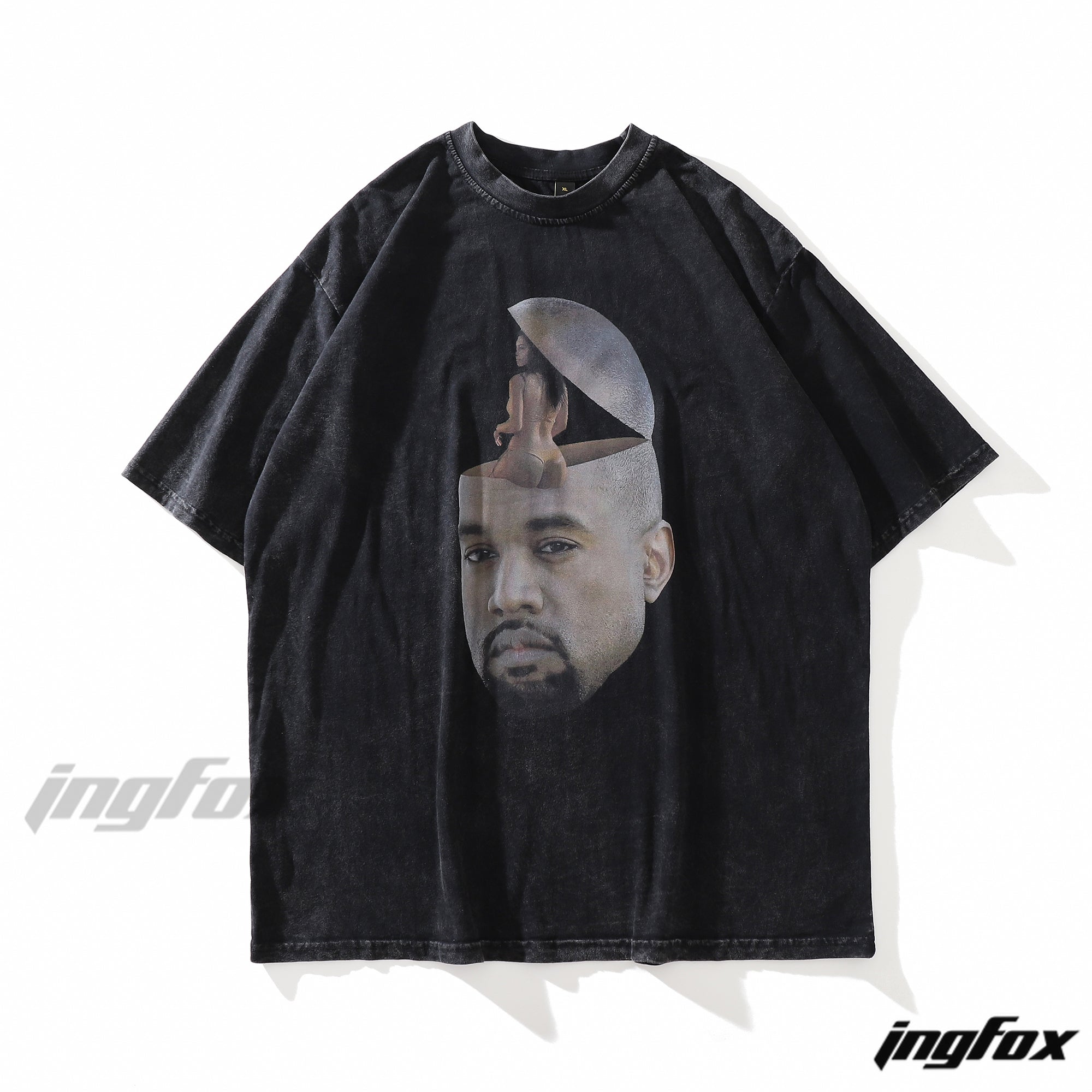 Mind's Portrait - Vintage Washed Oversized T-Shirt