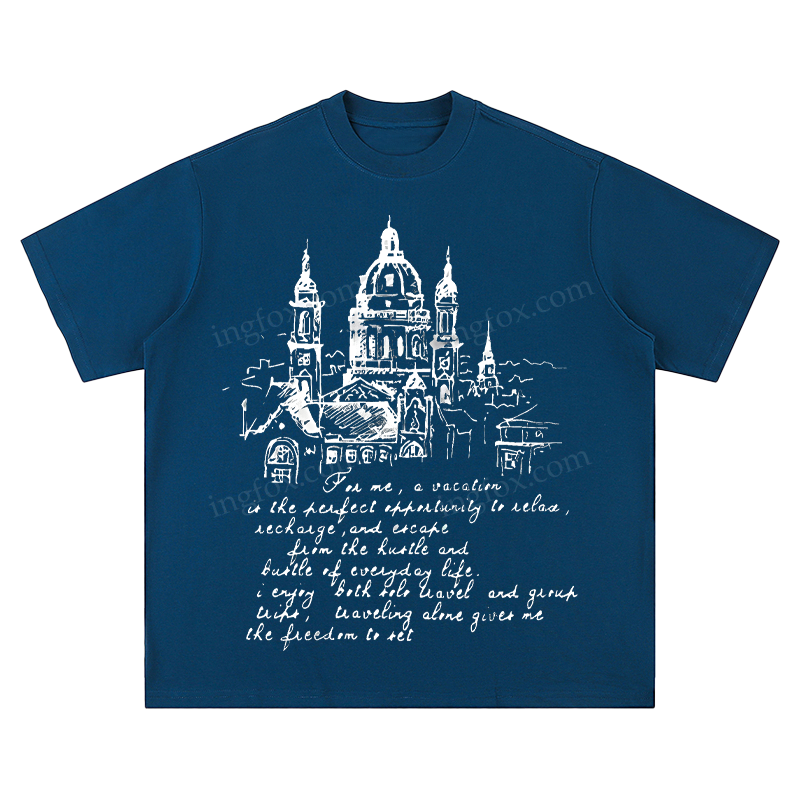 European Architecture & Travel Quote - Unisex Fit Short Sleeve T - Shirt