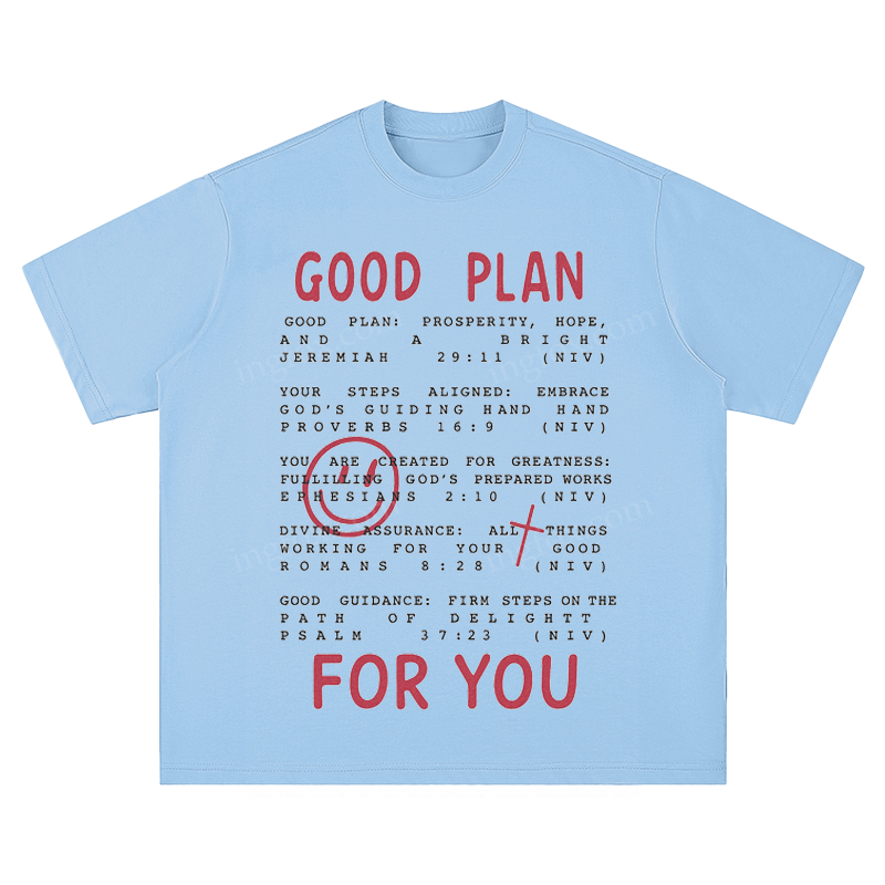 "Good Plan For You" Biblical Quote - Unisex Fit Short Sleeve T - Shirt