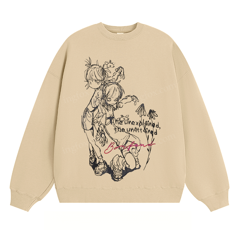 Anime - Style Sketch Crewneck Sweatshirt