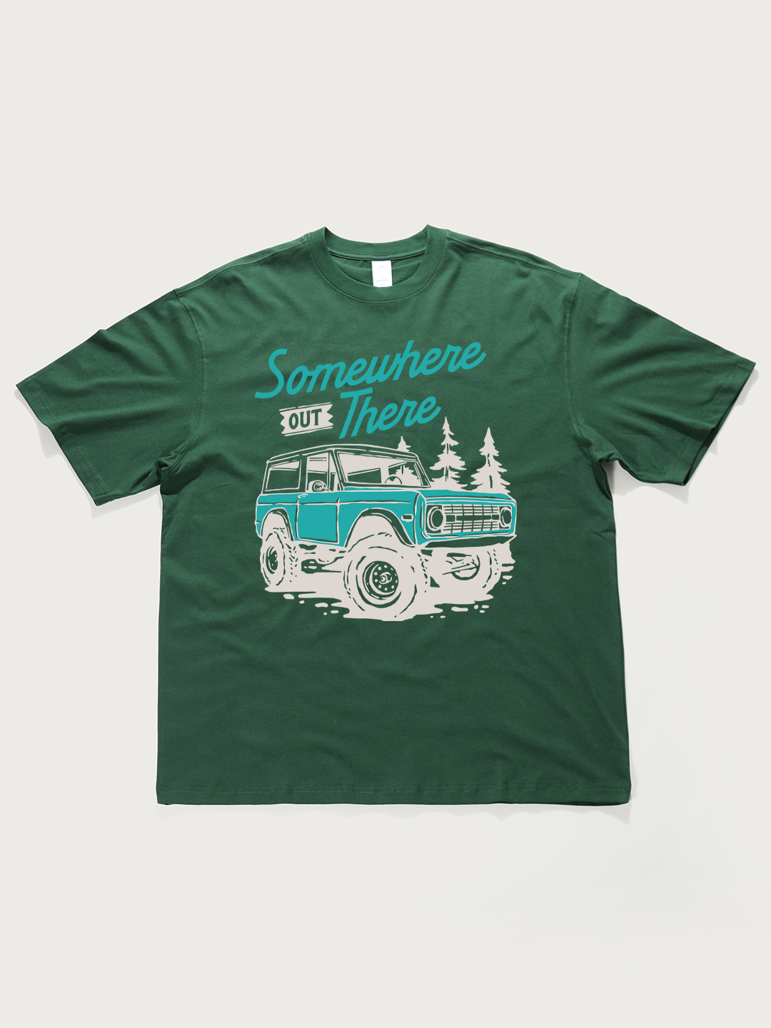 Somewhere Out There Off-Road - Unisex Retro Cotton Short Sleeve T-Shirt