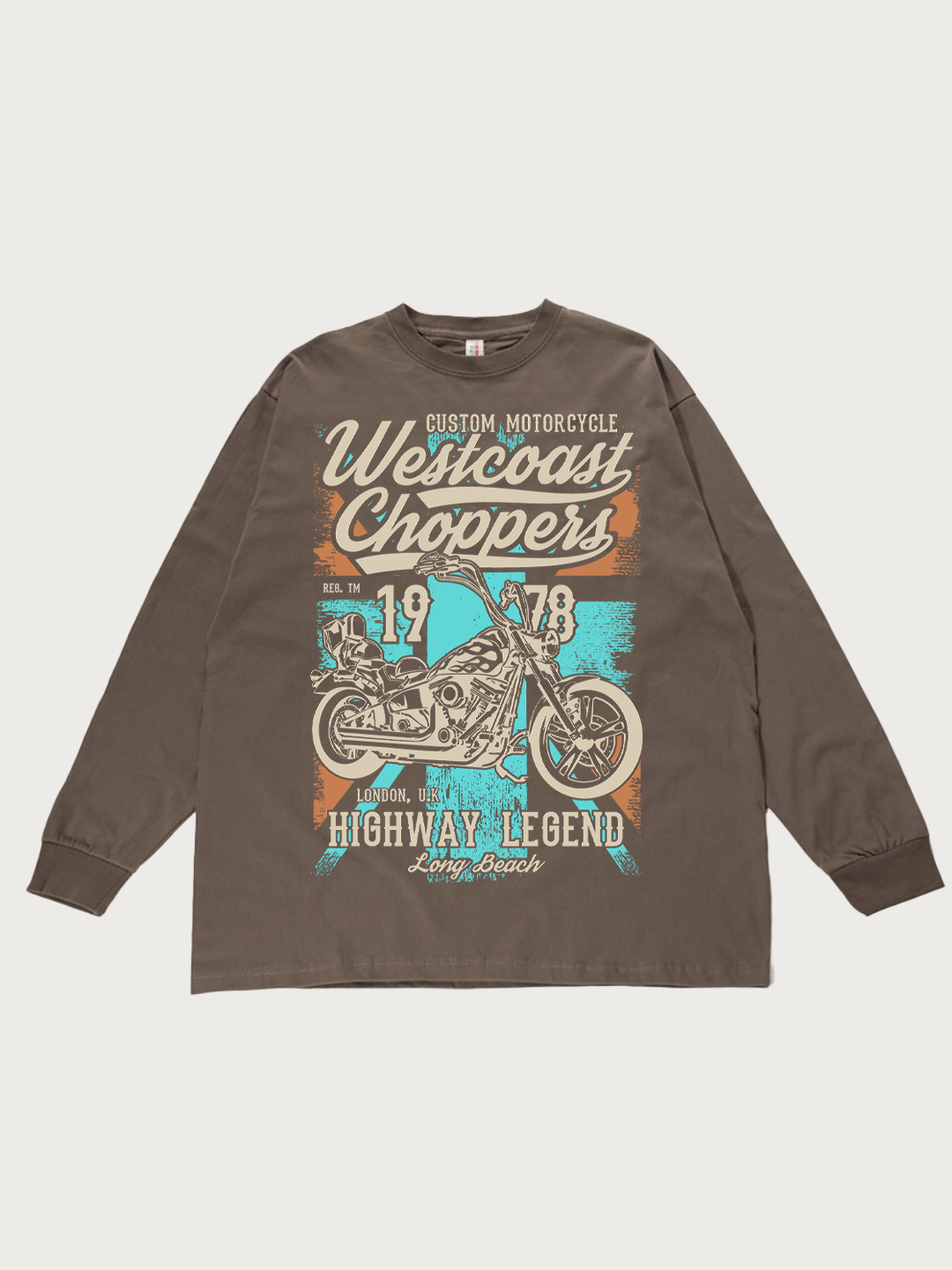 Westcoast Choppers 1978 Highway Legend - Unisex Retro Cotton Long Sleeve T-Shirt