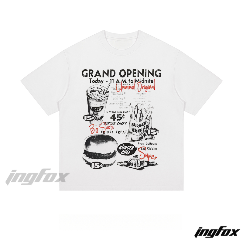 Retro Burger Chef Flyer - Loose Fit Short Sleeve T - Shirt