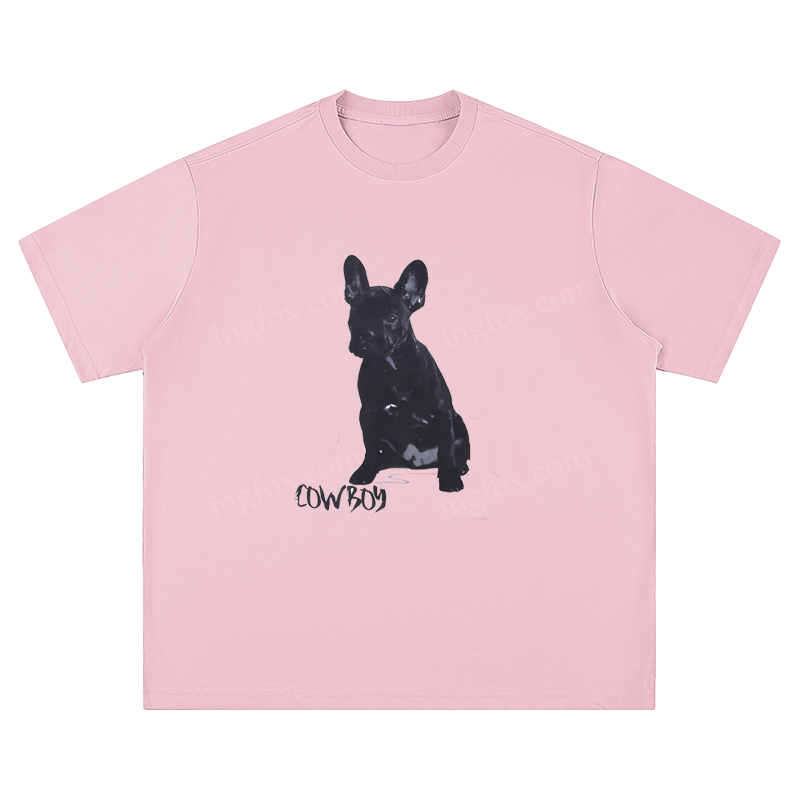 French Bulldog "Cowboy" - Unisex Fit Short Sleeve T - Shirt