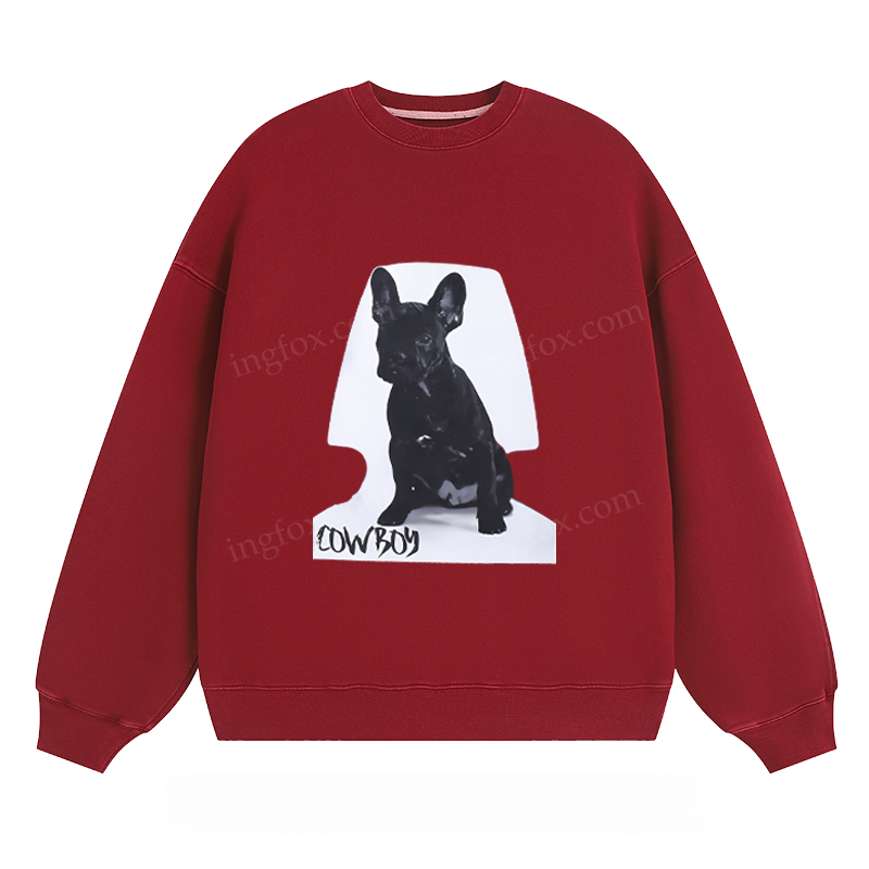 French Bulldog Cowboy - Classic Unisex Fit Crewneck Sweatshirt