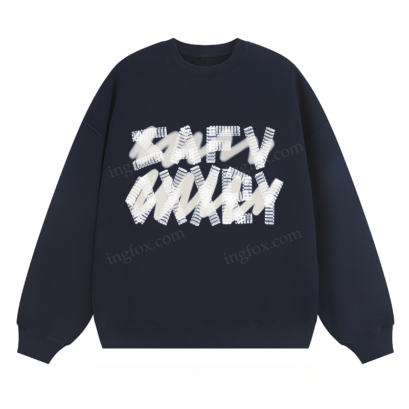 Distorted Text Graphic - Classic Unisex Fit Crewneck Sweatshirt