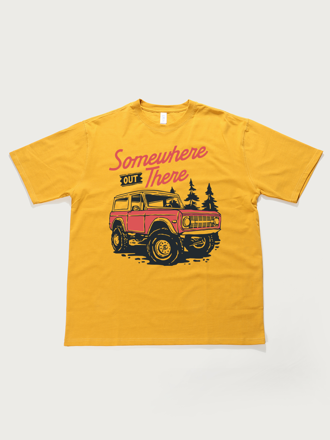 Somewhere Out There Off-Road - Unisex Retro Cotton Short Sleeve T-Shirt
