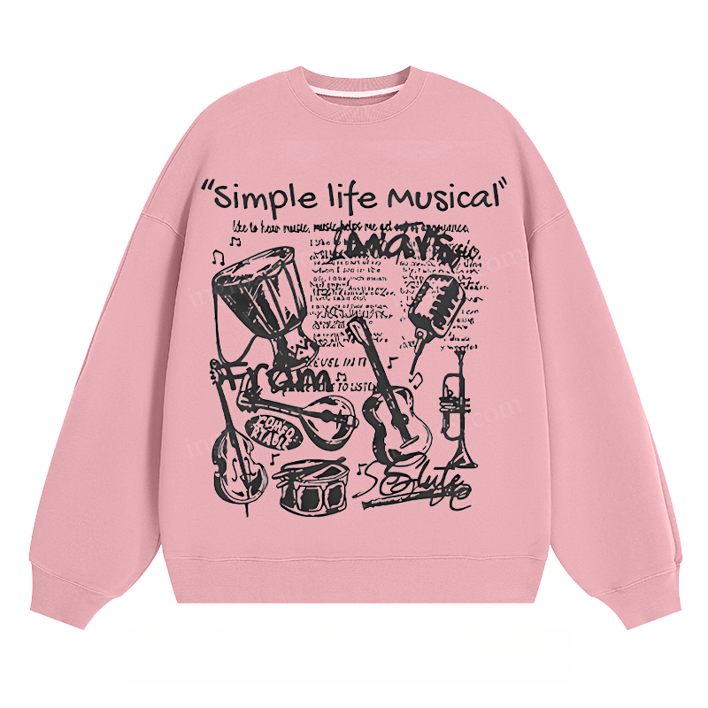 "Simple Life Musical" - Classic Unisex Fit Crewneck Sweatshirt