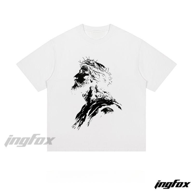 Crown of Thorns Portrait - Loose Fit Short Sleeve T-Shirt
