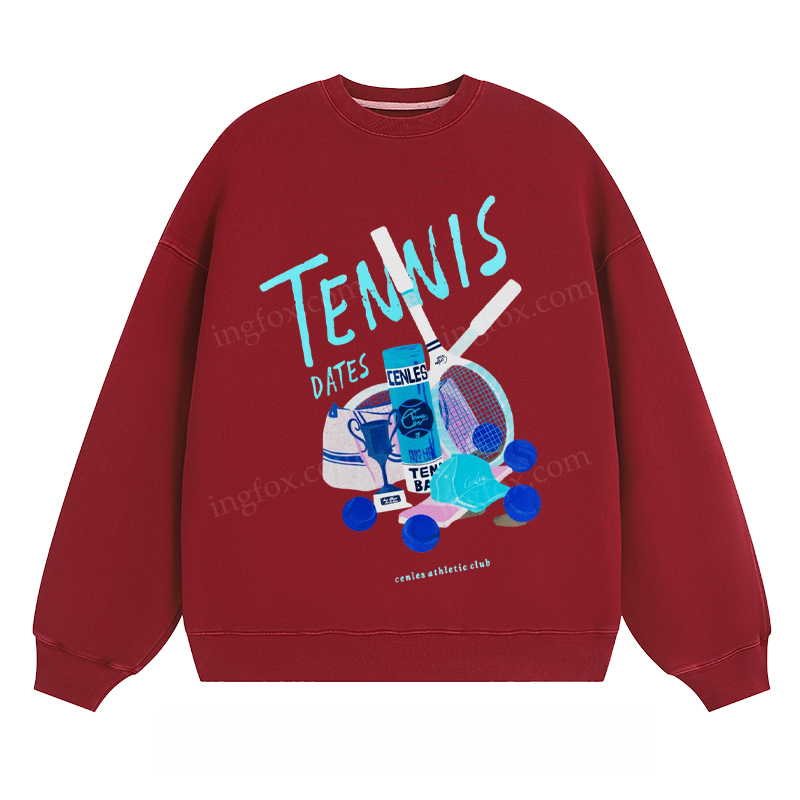 Tennis Dates - Classic Unisex Fit Crewneck Sweatshirt
