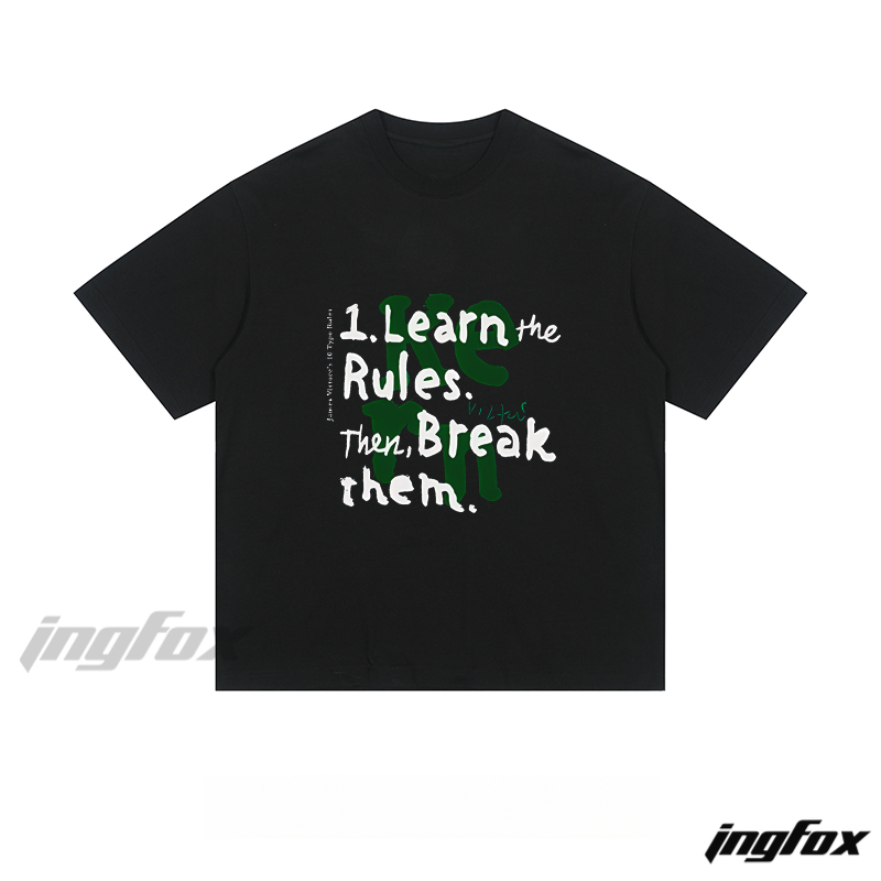 Rule - Breaking Inspirational Text - Loose Fit Short Sleeve T-Shirt