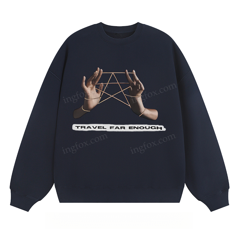 Travel Far Enough - Classic Unisex Fit Crewneck Sweatshirt