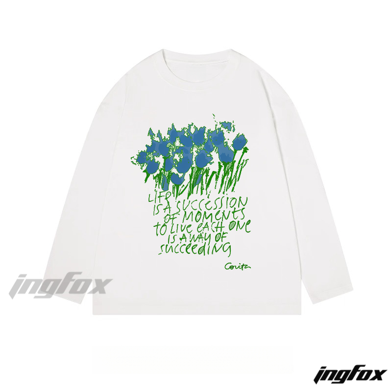 Corita - Style Inspirational Graphic - Classic Cotton Long Sleeve Tee