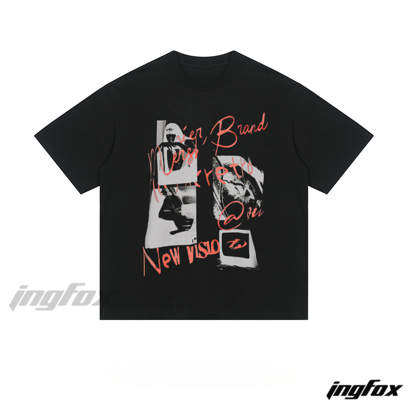 Retro Collage - Loose Fit Short Sleeve T - Shirt