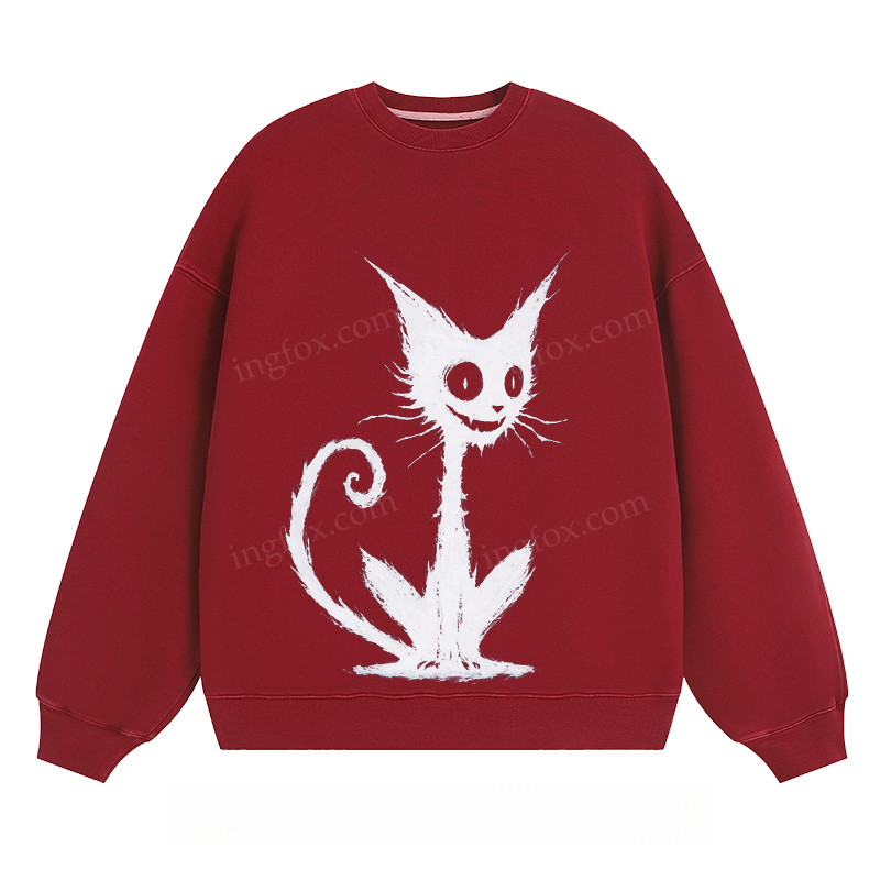 Whimsical Black Cat - Classic Unisex Fit Crewneck Sweatshirt