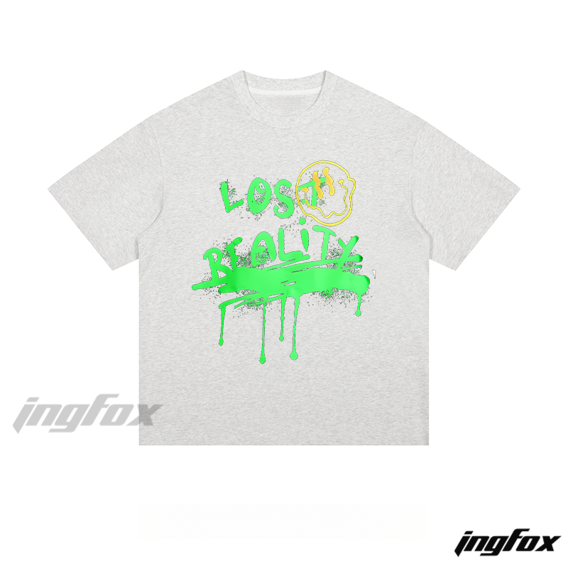 "LOST REALITY" Drip Graphic - Loose Fit Short Sleeve T-Shirt