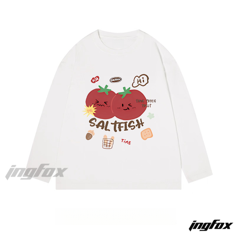 Cute Tomato - Themed "SALTFISH" - Classic Cotton Long Sleeve Tee