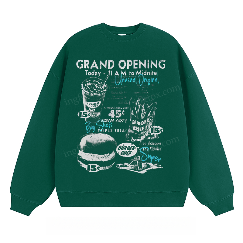 Retro Burger Chef - Classic Unisex Fit Crewneck Sweatshirt