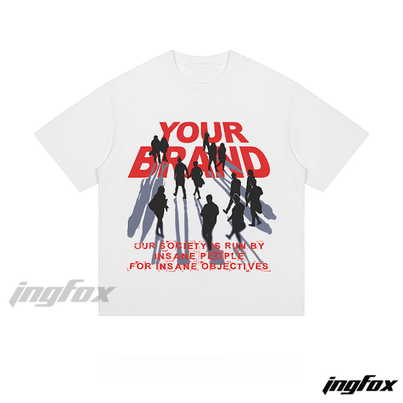 "YOUR BRAND" Silhouette & Society Quote - Loose Fit Short Sleeve T-Shirt