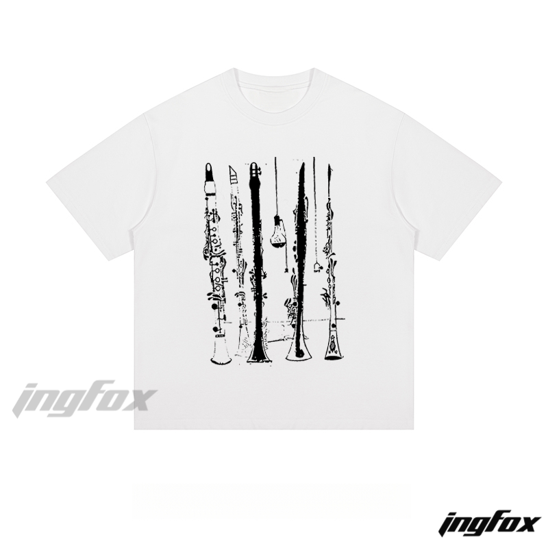 Woodwind Sketch - Loose Fit Short Sleeve T - Shirt