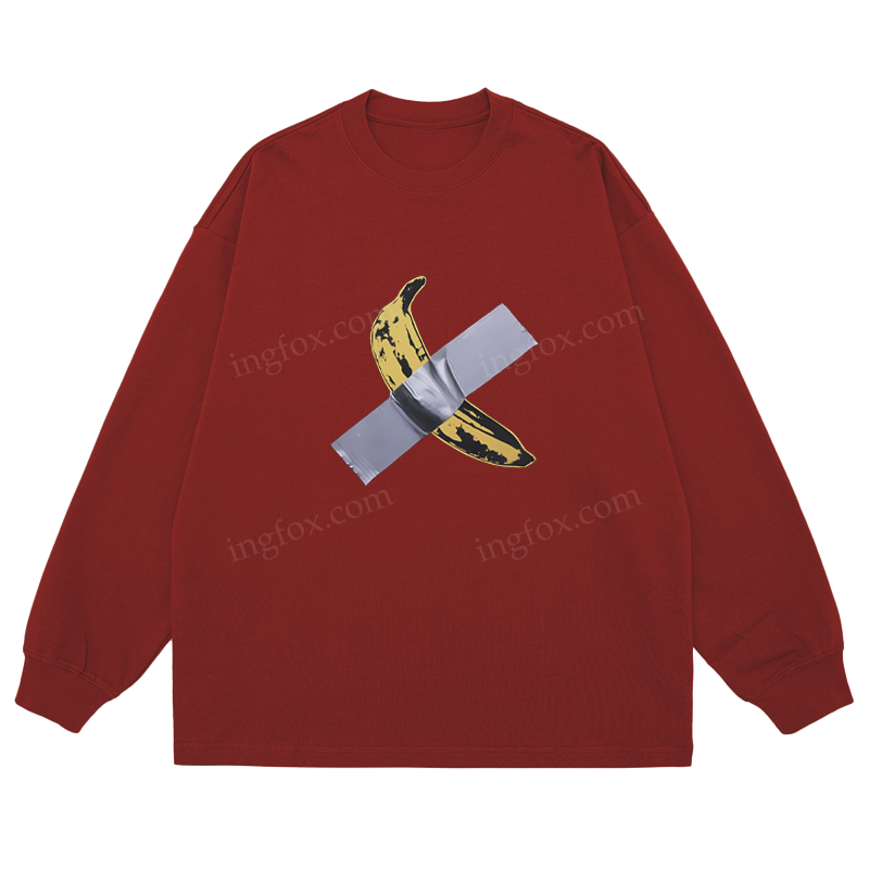 Banana Tape Art - Classic Unisex Fit Cotton Long Sleeve Tee