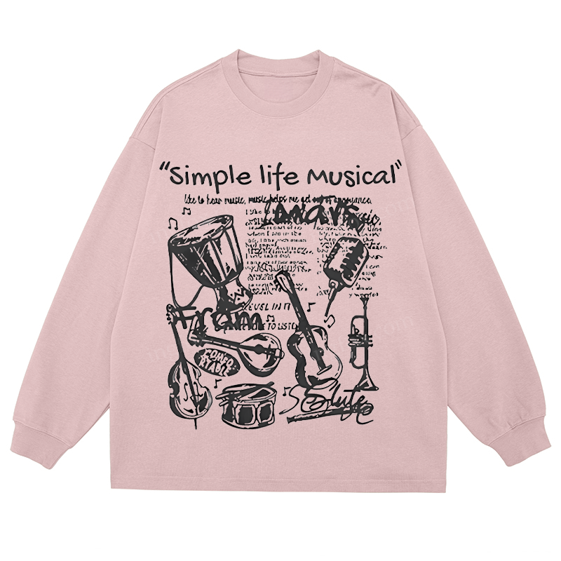Simple Life Musical - Classic Unisex Fit Cotton Long Sleeve Tee