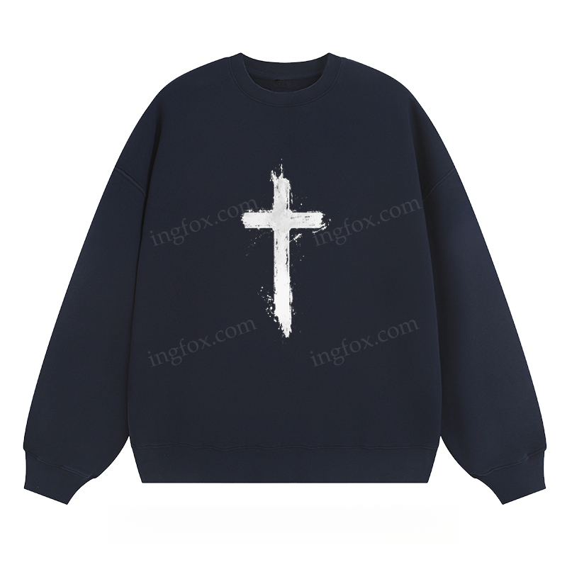 Distressed Cross - Classic Unisex Fit Crewneck Sweatshirt