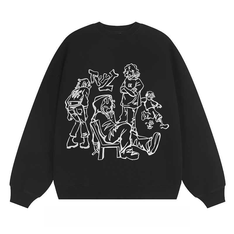 Casual Group Sketch - Classic Unisex Fit Crewneck Sweatshirt