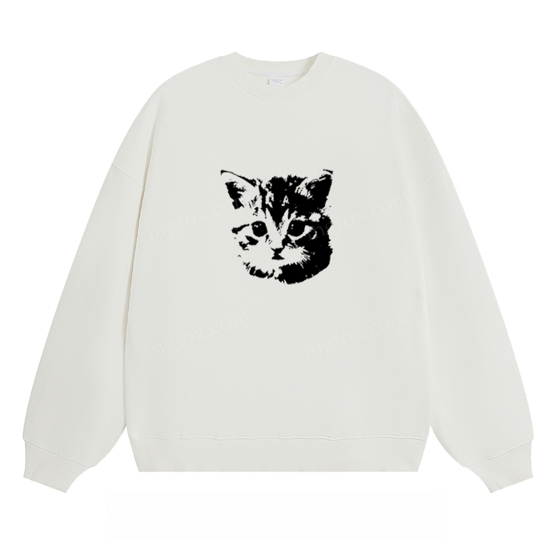 Kitten Graphic - Classic Unisex Fit Crewneck Sweatshirt