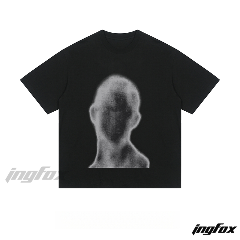 Blurred Silhouette - Loose Fit Short Sleeve T-Shirt