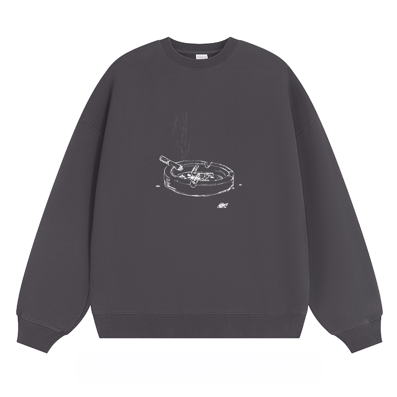 Ashtray Sketch - Classic Unisex Fit Crewneck Sweatshirt