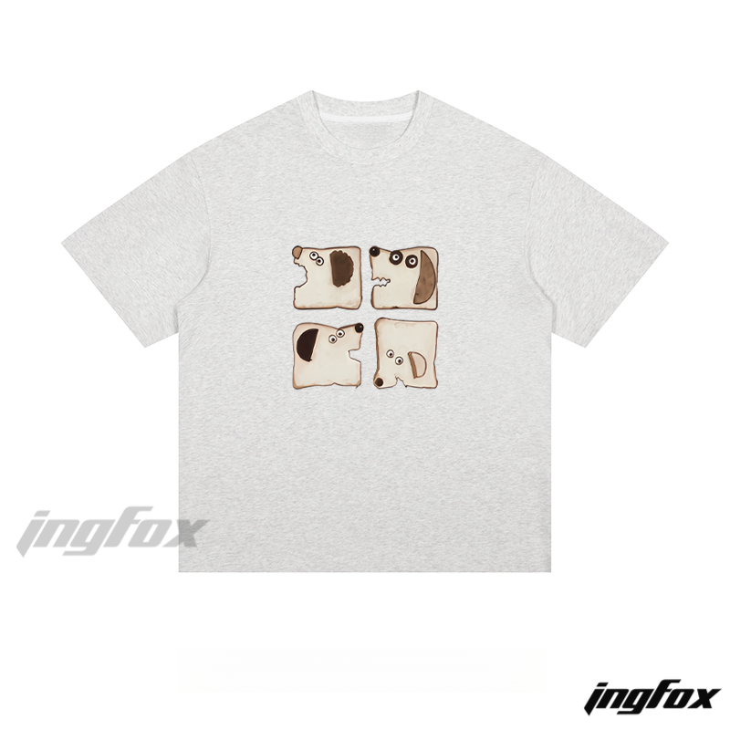 Cute Dog Toast - Loose Fit Short Sleeve T - Shirt
