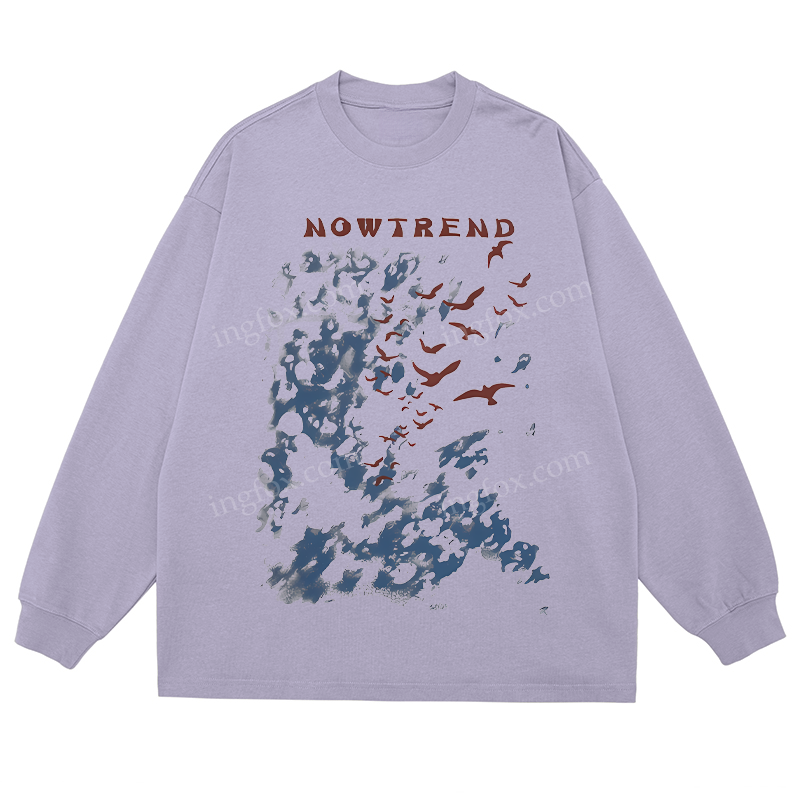 NOWTREND Sky & Birds - Classic Unisex Fit Cotton Long Sleeve Tee