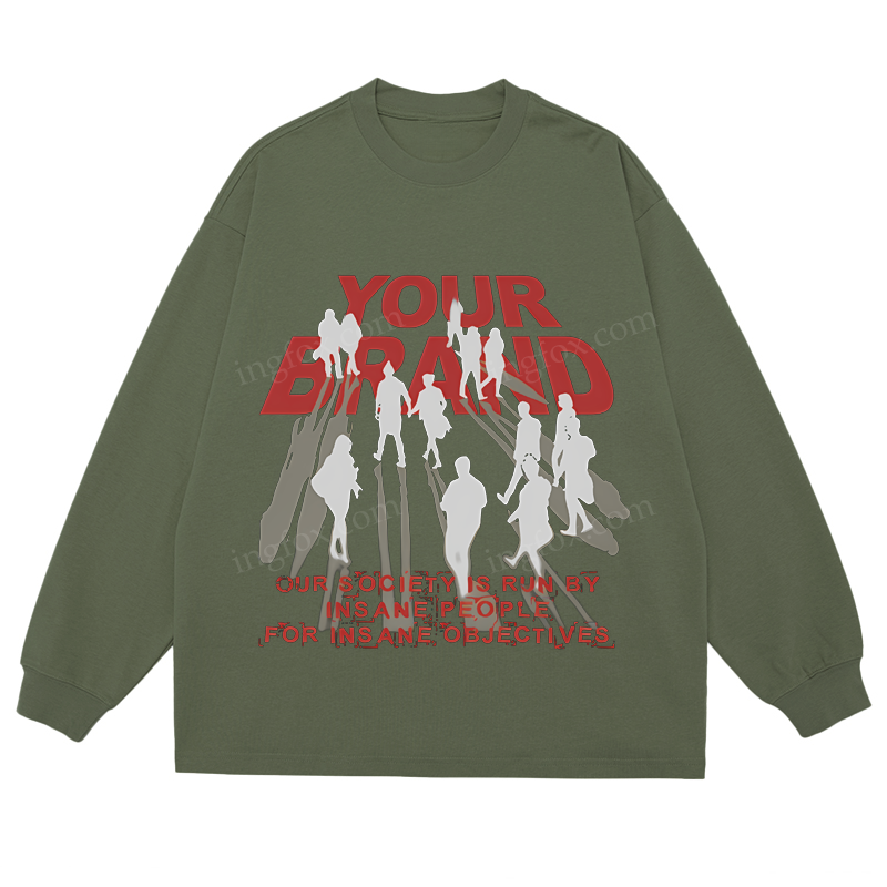 "Your Brand" Social Commentary - Classic Unisex Fit Cotton Long Sleeve Tee