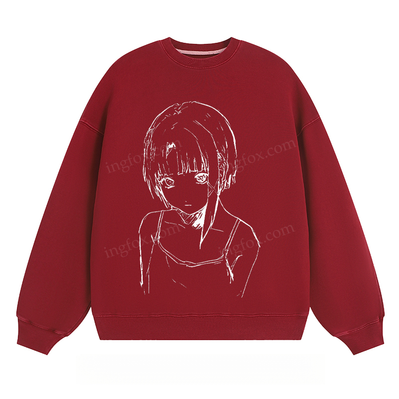 Anime Girl Sketch - Classic Unisex Fit Crewneck Sweatshirt