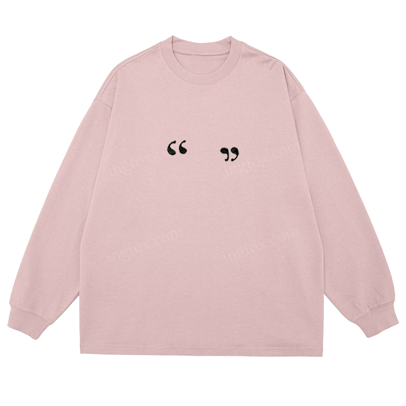 Quote Marks - Classic Unisex Fit Cotton Long Sleeve Tee