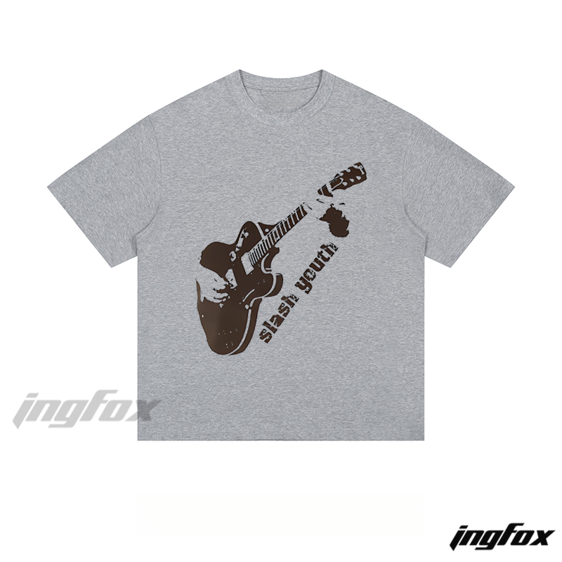 Guitar & "slash youth" - Loose Fit Short Sleeve T - Shirt