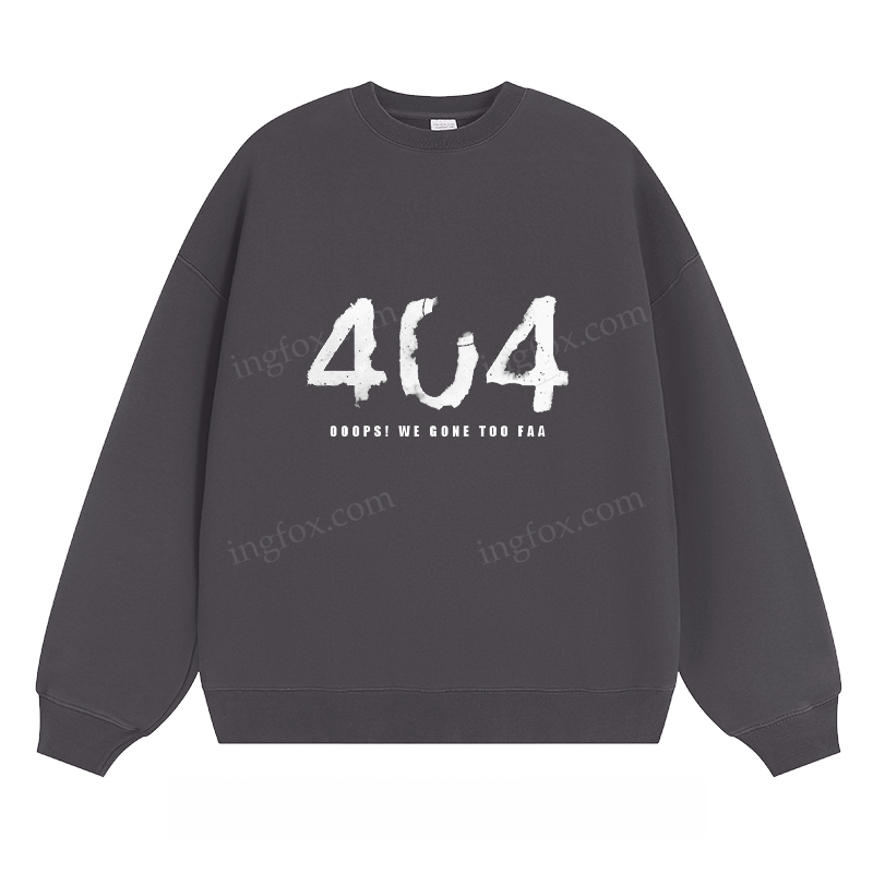 404 Error Graphic - Classic Unisex Fit Crewneck Sweatshirt