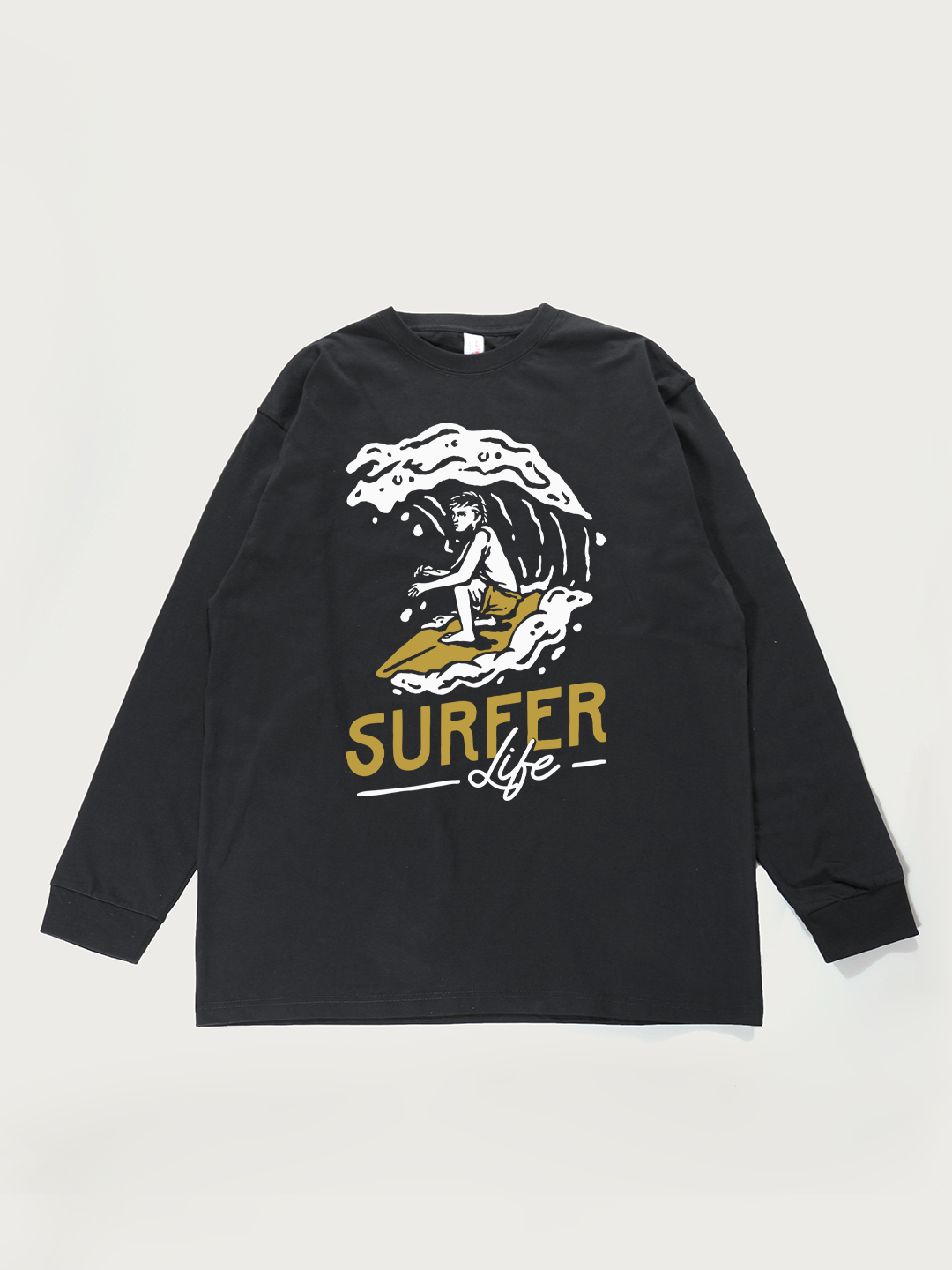 Surfer Life - Unisex Retro Cotton Long Sleeve T-Shirt