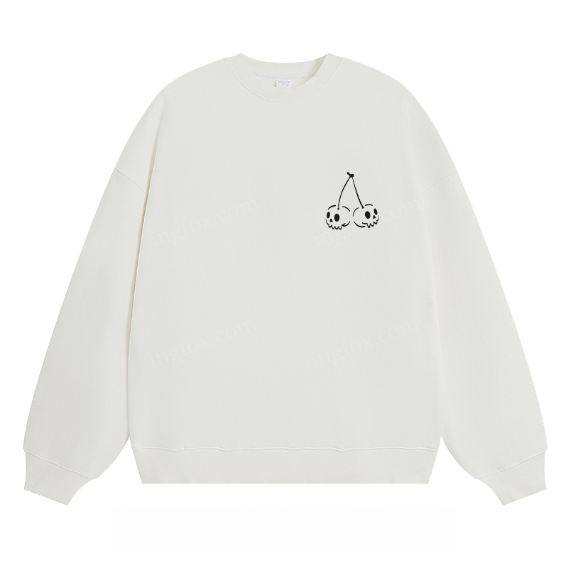 Skull Cherry Graphic - Classic Unisex Fit Crewneck Sweatshirt
