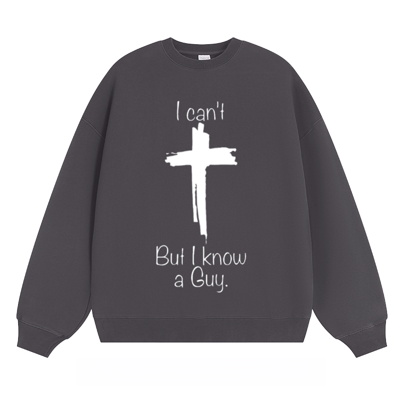Cross & Text - Classic Unisex Fit Crewneck Sweatshirt