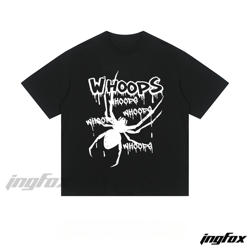 “WHOOPS” Graphic - Loose Fit Short Sleeve T - Shirt