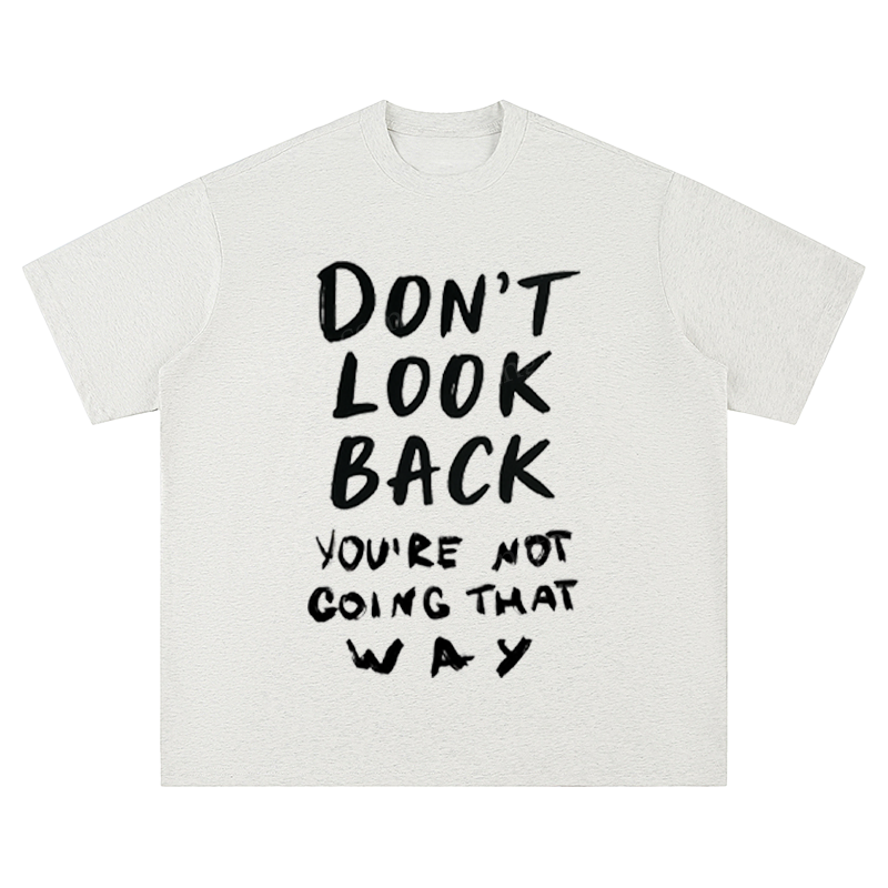Urban Sketch - "Don't Look Back" Unisex Fit Short Sleeve T - Shirt