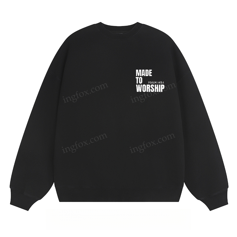 "MADE TO WORSHIP" - Classic Unisex Fit Crewneck Sweatshirt
