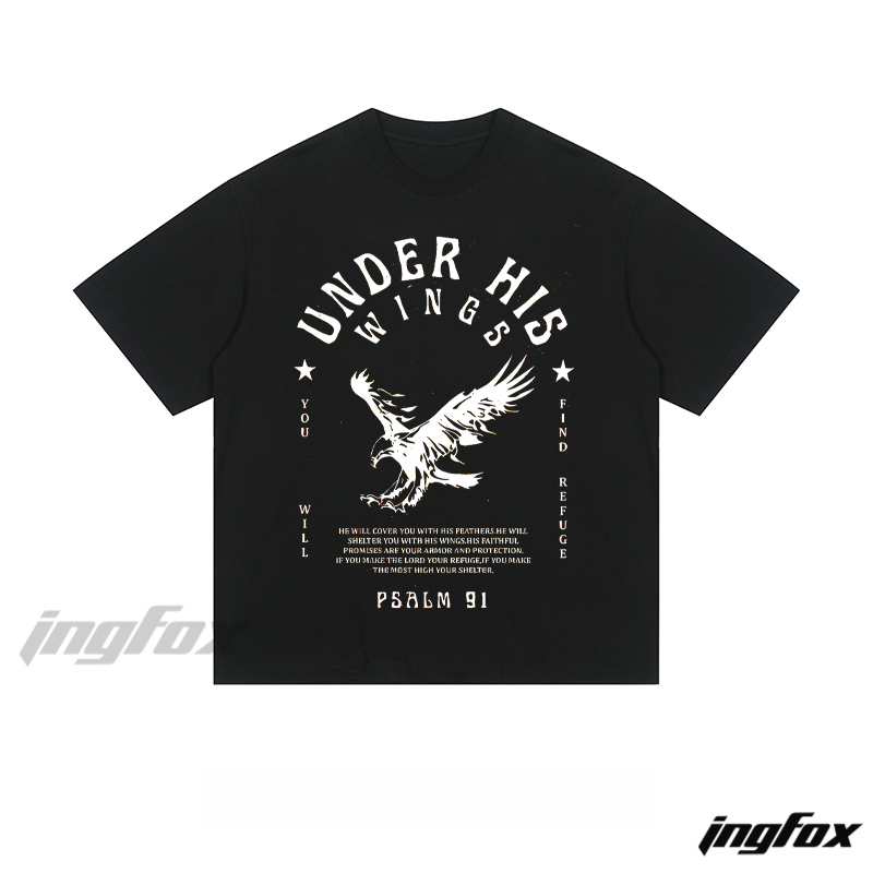 "UNDER HIS WINGS" Psalm 91 - Loose Fit Short Sleeve T-Shirt