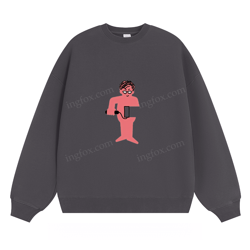 Playful Cartoon Character - Classic Unisex Fit Crewneck Sweatshirt