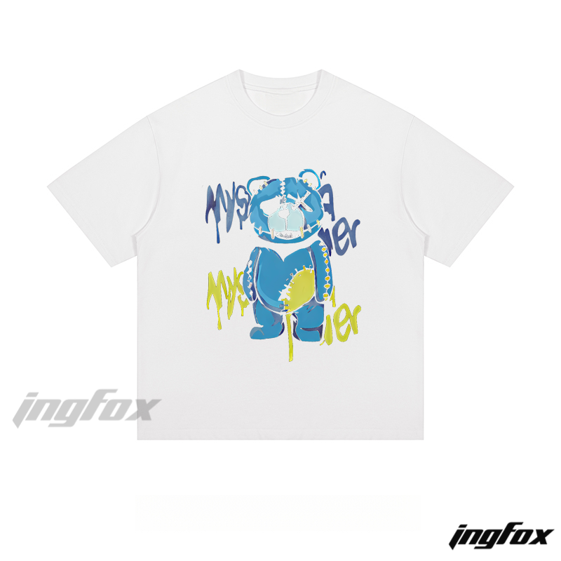Graffiti Bear - Loose Fit Short Sleeve T - Shirt