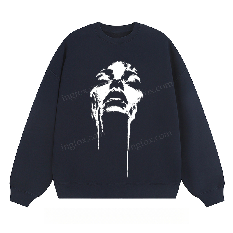 Artistic Face Graphic - Classic Unisex Fit Crewneck Sweatshirt