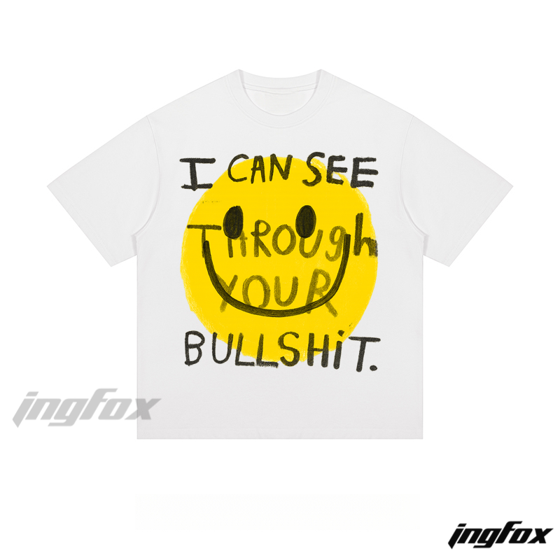 Smiley Sarcasm - Loose Fit Short Sleeve T - Shirt