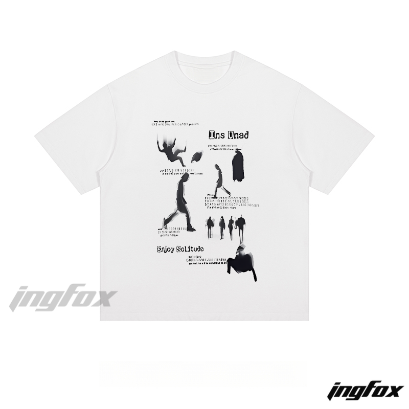Solitude Silhouette Tee - Loose Fit Short Sleeve T - Shirt